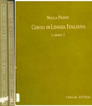 Libro usado en venta: Corso di lingua italiana de Nella Pasini; editorial Angel Estrada impreso en 1965 realizamos envios a todo el mundo.1