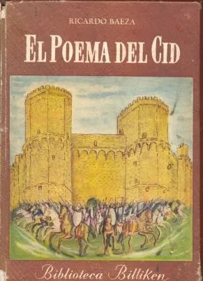 Libro usado en venta: El poema del cid de Ricardo Baeza; editorial Atlantida impreso en 1961 realizamos envios a todo el mundo.1