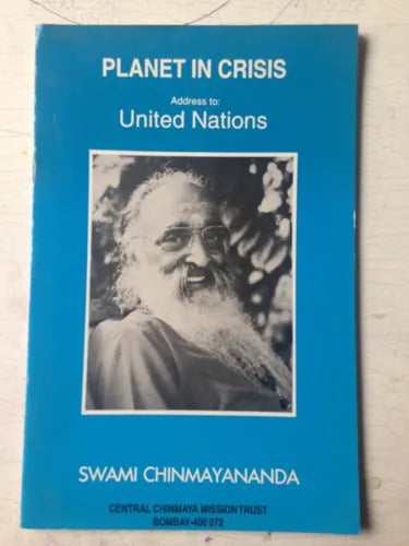 Libro usado en venta: Planet in crisis de Swami Chinmayananda; editorial Central Chinmaya impreso en 1994 realizamos envios a todo el mundo.1