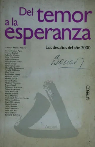 Libro usado en venta: Del temor a la esperanza - Los desaf?os del a?o 2000 de Varios; editorial Unesco impreso en 1978 envios a todo el mundo.1