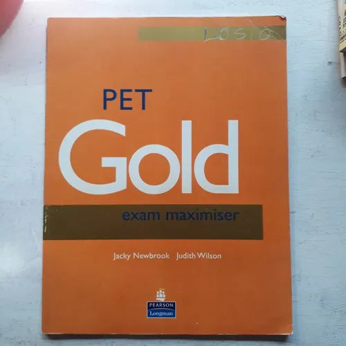 Libro usado en venta: Pet Gold exam maximiser de Jacky Newbrook - Judith Wilson; editorial Longman impreso en 2010 realizamos envios a todo el mundo.1