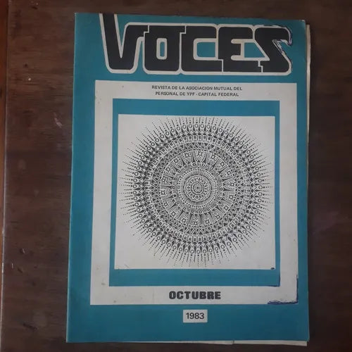 Libro usado en venta: Voces - Revista de la Asociacion Mutual del personal de YPF de Revista; impreso en 1983 realizamos envios a todo el mundo.1