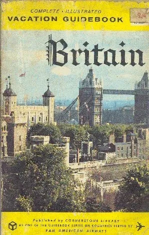Libro usado en venta: Vacation guidebook britain; editorial Cornerstone Library impreso en 1963 realizamos envios a todo el mundo.1