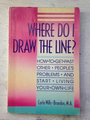 Libro usado en venta: Where do i draw the line? de Carla Wills-Brandon; editorial Health Communications impreso en 1991 envios a todo el mundo.1