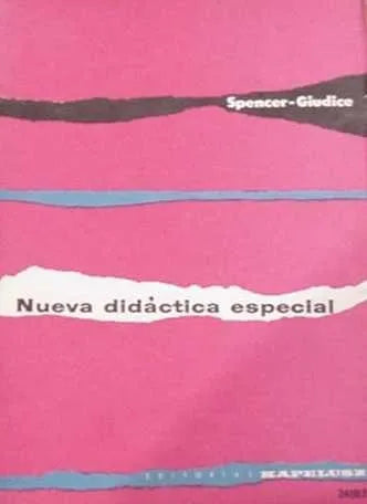 Libro usado en venta: Nueva didactica especial de Spencer - Giudice; editorial Kapelusz impreso en 1977 realizamos envios a todo el mundo.1