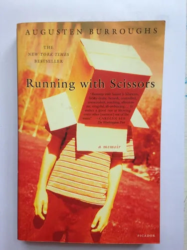 Libro usado en venta: Running with scissors a memoir de Augusten Burroughs; editorial Picador impreso en 2002 realizamos envios a todo el mundo.1