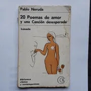 Libro usado en venta: 20 Poemas de amor y una cancion desesperada de Pablo Neruda; editorial Losada impreso en 1966 realizamos envios a todo el mundo.1