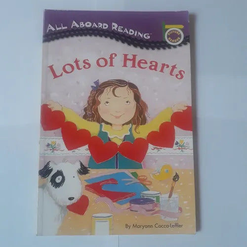 Libro usado en venta: Lots of hearts de Maryann Cocca-Leffler; editorial Grosset & Dunlap impreso en 1996 realizamos envios a todo el mundo.1