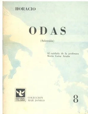 Libro usado en venta: Odas (seleccion) de Horacio; editorial Columba impreso en 1971 realizamos envios a todo el mundo.1