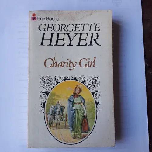 Libro usado en venta: Charity Girl de Georgette Heyer; editorial Pan Books impreso en 1972 realizamos envios a todo el mundo.1