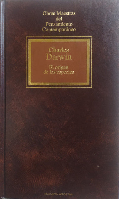 Libro usado en venta: El origen de las especies de Charles Darwin; editorial Planeta - Agostini impreso en 1992 realizamos envios a todo el mundo.1