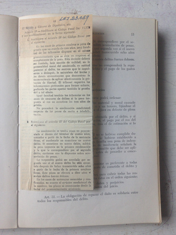 Libro usado en venta: Procedimientos fiscales - Ley N? 11683; impreso en 1998 realizamos envios a todo el mundo.2