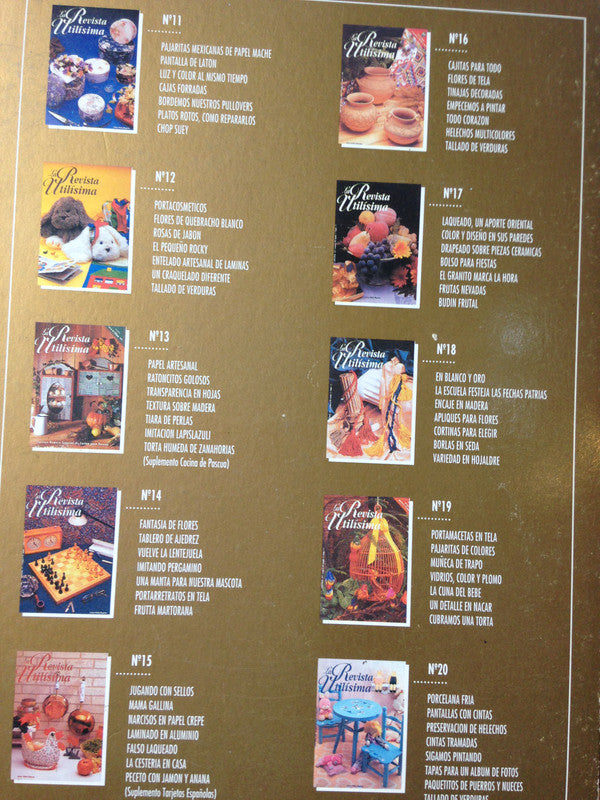 Libro usado en venta: La revista Utilisima - (Fasciculos del 1 al 30); impreso en 1992 realizamos envios a todo el mundo.4