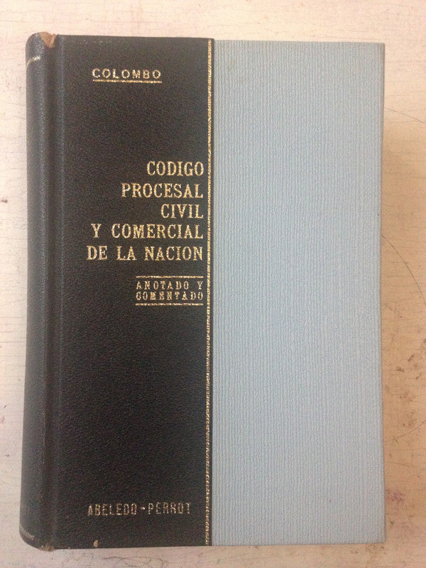 Libro usado en venta: Codigo procesal civil y comercial de la Nacion (5 Tomos) de Carlos J. Colombo; editorial Abeledo - Perrot impreso en 1969.1