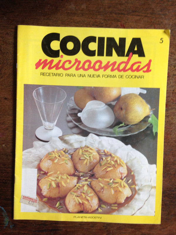 Libro usado en venta: Cocina microondas - Recetario; editorial Planeta DeAgostini impreso en 1990 realizamos envios a todo el mundo.1