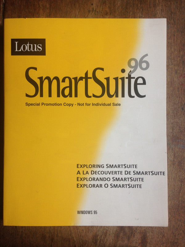 Libro usado en venta: SmartSuite 96 de Lotus; editorial Lotus impreso en 1991 realizamos envios a todo el mundo.1