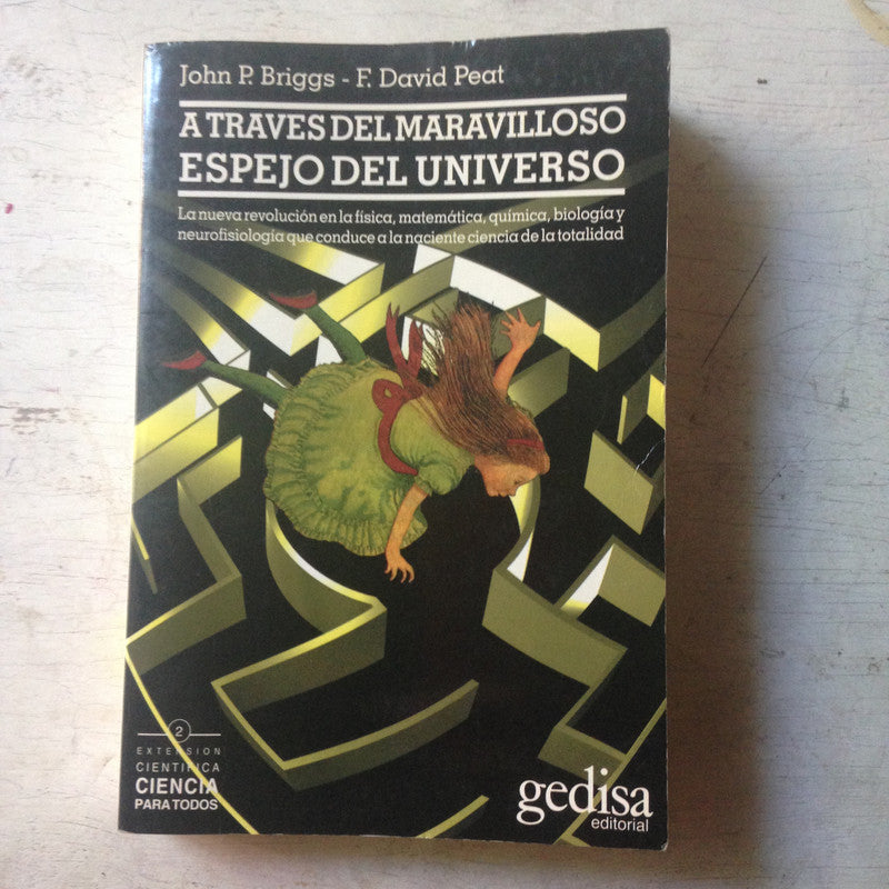 Libro usado en venta: A traves del maravilloso espejo del universo de John Briggs - David Peat; editorial Gedisa impreso en 1996.1