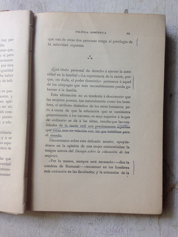 Libro usado en venta: Varios asuntos de politica domestica y educacion de Jose M. Torres; editorial Angel Estrada impreso en 1890.2