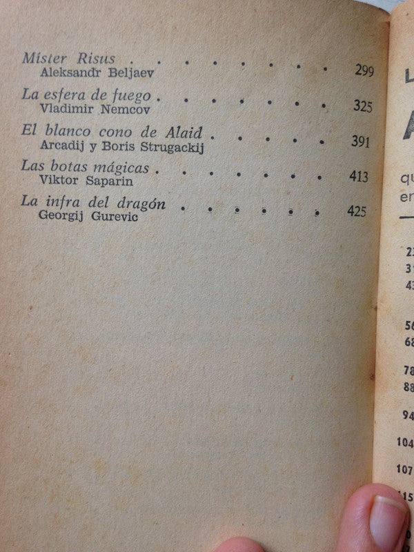 Libro usado en venta: Lo mejor de la ciencia ficcion Rusa de Jacques Bergier (Comp.); editorial Bruguera impreso en 1964 envios a todo el mundo.2