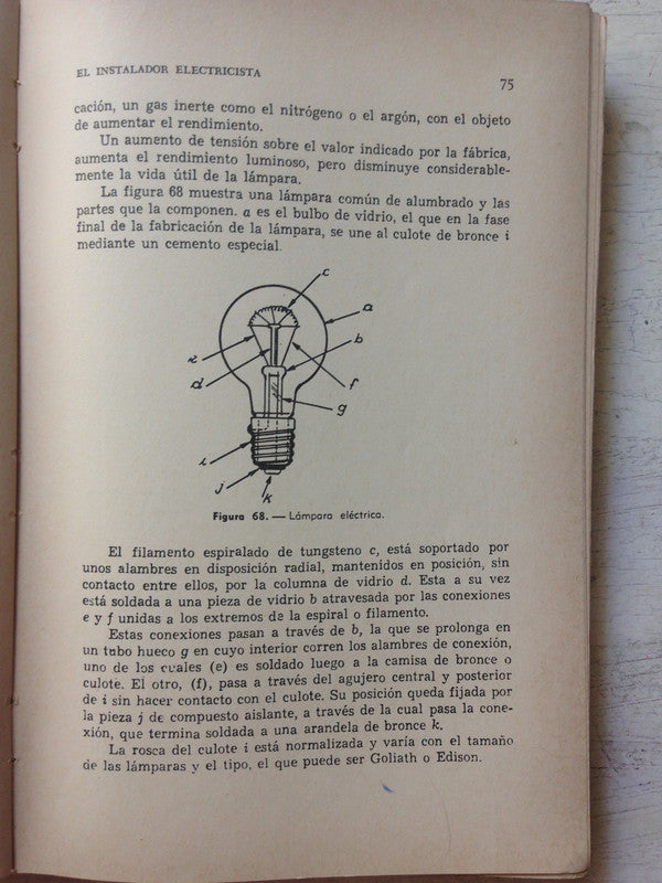 Libro usado en venta: El instalador electricista de E. A. Anderson; editorial Albatros impreso en 1975 realizamos envios a todo el mundo.3