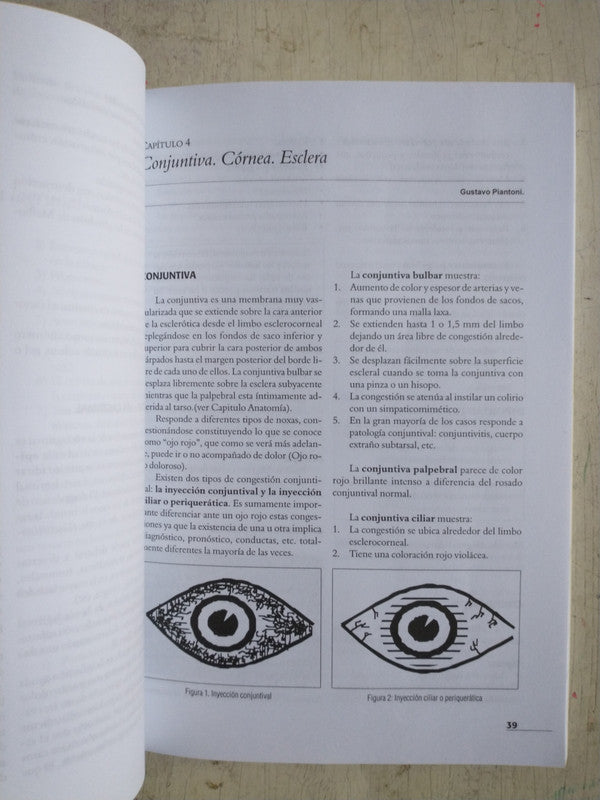 Libro usado en venta: Oftalmologia - Manual para pregrado y medicos de Gustavo Piantoni; editorial La prensa medica argentina impreso en 2004.3