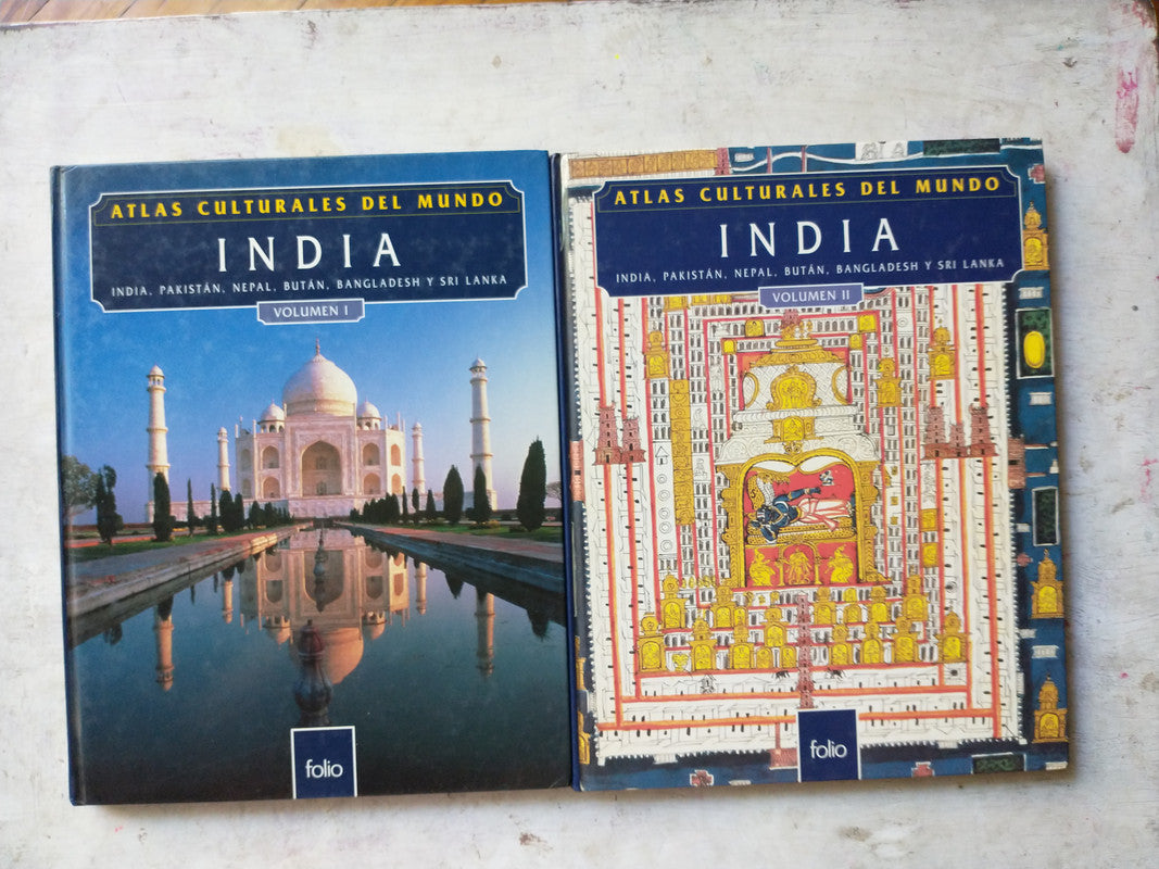 Libro usado en venta: India (2 Tomos) de Atlas culturales del mundo; editorial Folio impreso en 1995 realizamos envios a todo el mundo.1