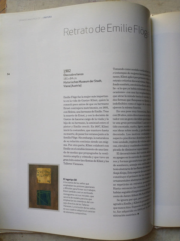 Libro usado en venta: Klimt - Los grandes maestros de la pintura de Klimt; editorial Clarin/Sol 90 realizamos envios a todo el mundo.3