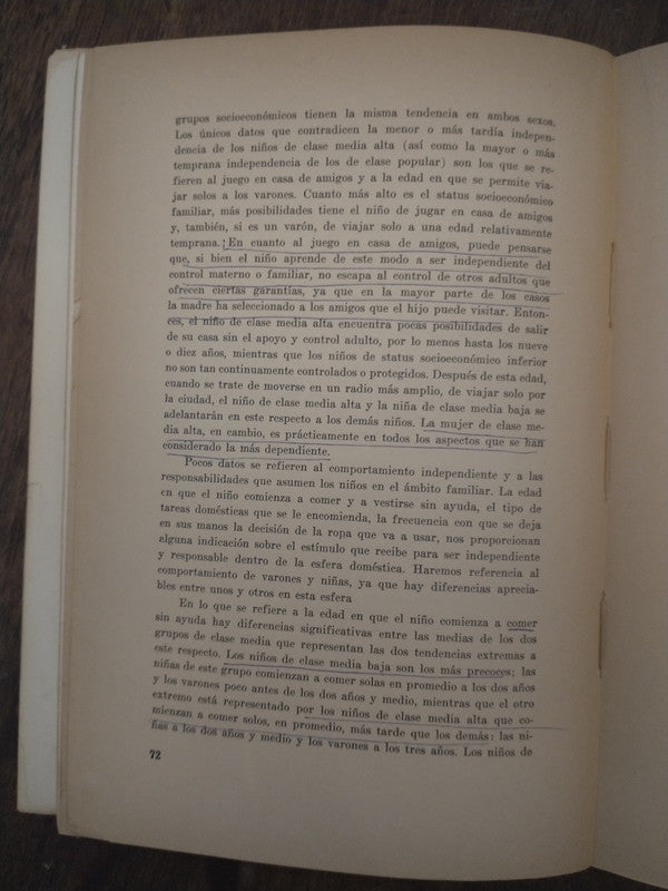 Libro usado en venta: Educacion familiar y status socioeconomico de Ana Maria Eichelbaum de Babini; editorial Instituto de Sociologia impreso en 1965.2