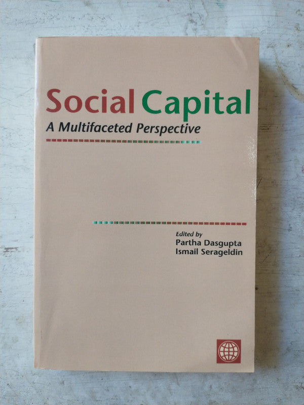 Libro usado en venta: Social Capital - A multifaceted perspective de Partha Dasgupta - Serageldin; The International Bank for Reconstruction 20001.1