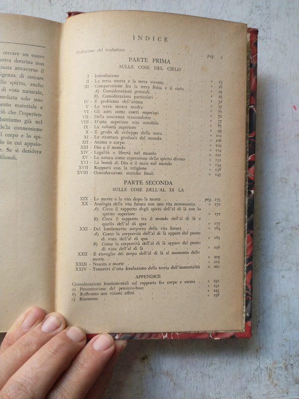 Libro usado en venta: Zend-Avesta, pensieri sulle cose del cielo e dell'al di la de G. T. Fechner; editorial Fratelli Bocca impreso en 1949.3