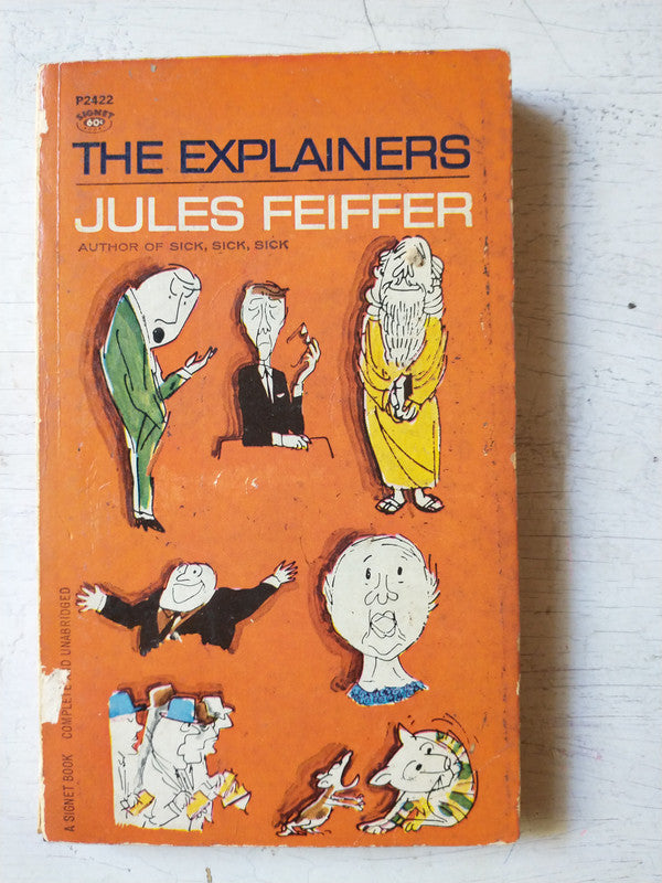 Libro usado en venta: The explainers de Jules Feiffer; editorial Signet impreso en 1964 realizamos envios a todo el mundo.1