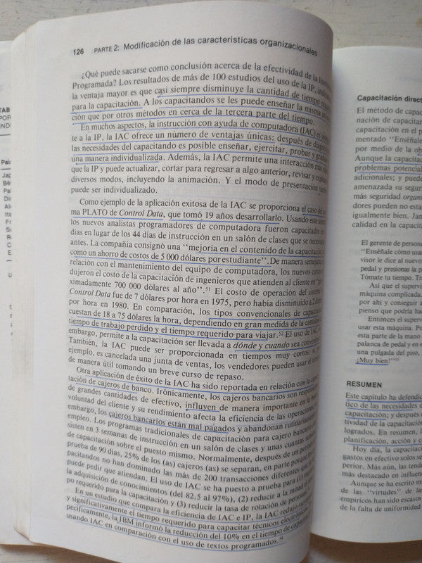 Libro usado en venta: Administracion de la productividad en las organizaciones de Richard E. Kopelman; editorial McGraw-Hill impreso en 1988.2