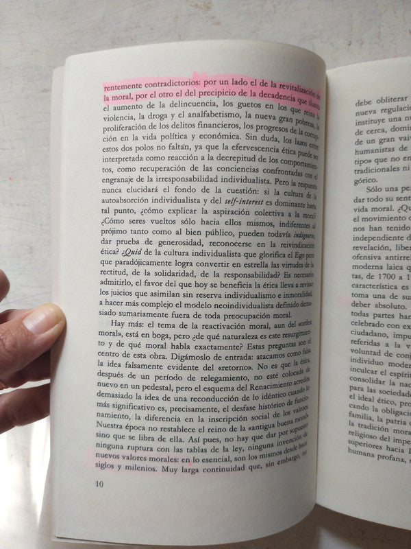 Libro usado en venta: El crepusculo del deber de Gilles Lipovetsky; editorial Anagrama impreso en 1994 realizamos envios a todo el mundo.3