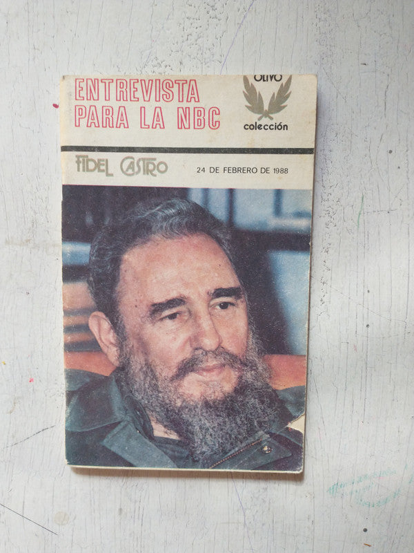 Libro usado en venta: Entrevista para la NBC - 1988 de Fidel Castro; editorial Politica impreso en 1988 realizamos envios a todo el mundo.1