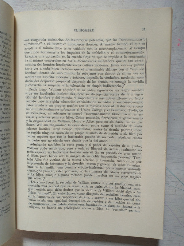 Libro usado en venta: Un paseo con William James de Jacques Barzun; editorial Fondo de Cultura Economica impreso en 1986 envios a todo el mundo.3