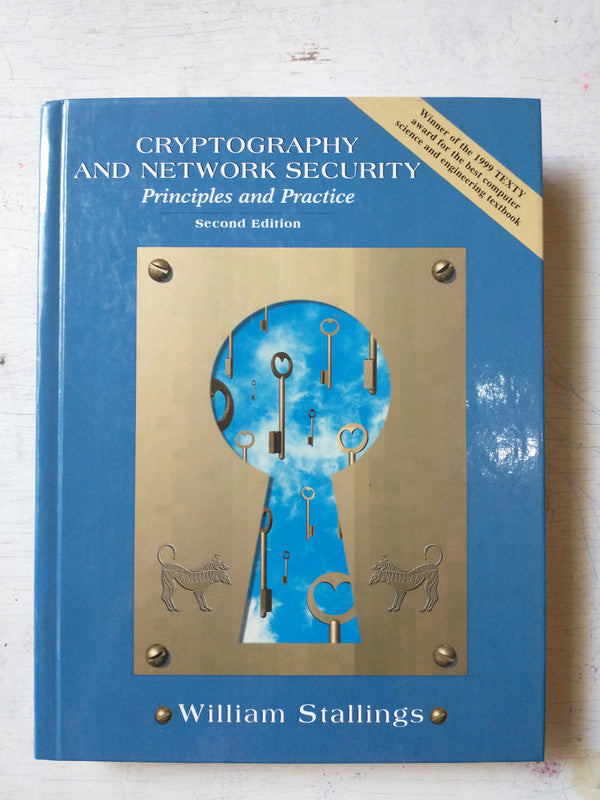 Libro usado en venta: Cryptography and network security - Principles and practice de William Stallings; editorial Prentice-Hall impreso en 1998.1