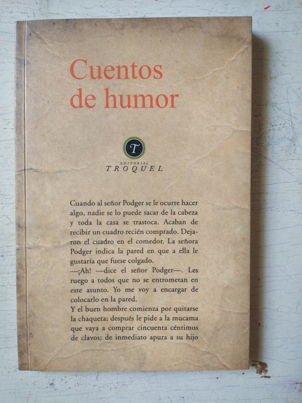 Libro usado en venta: Cuentos de humor de Susana Itzcovich (Comp); editorial Troquel impreso en 2010 realizamos envios a todo el mundo.1
