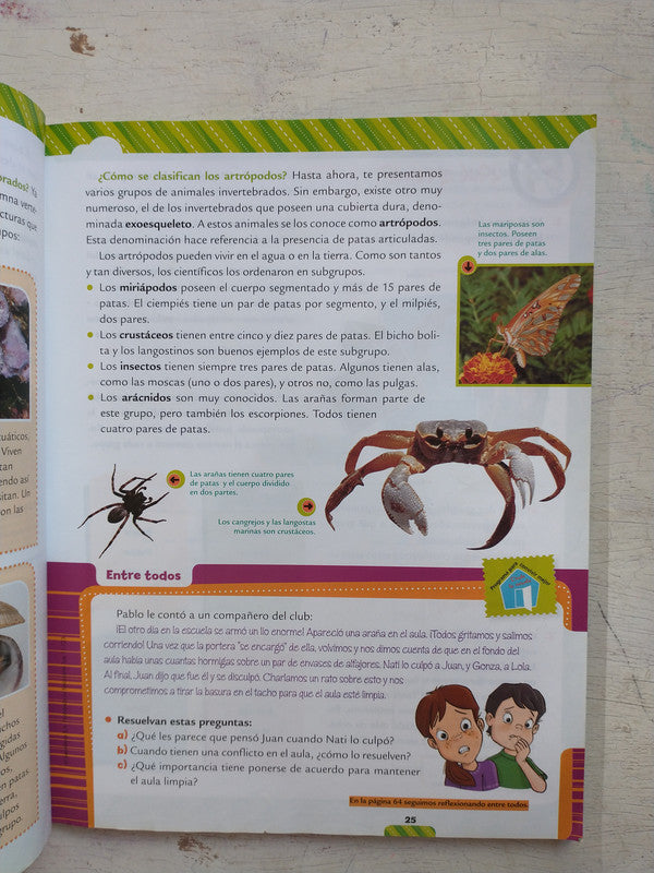 Libro usado en venta: Ciencias Naturales 4; editorial Santillana impreso en 2016 realizamos envios a todo el mundo.4