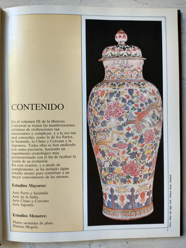 Libro usado en venta: El Oriente (Vol. 3) de Historia Universal del Arte; editorial Sarpe impreso en 1984 realizamos envios a todo el mundo.3