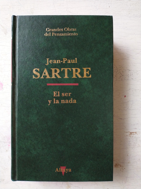 Libro usado en venta: El ser y la nada de Jean - Paul Sartre; editorial Altaya impreso en 1993 realizamos envios a todo el mundo.1