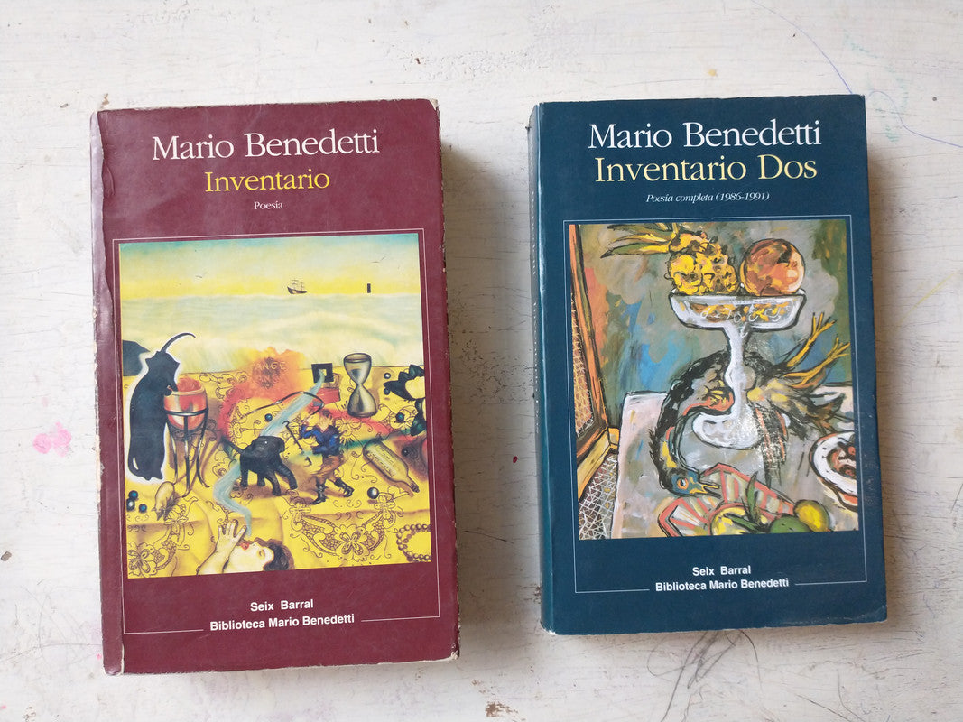 Libro usado en venta: Inventario Uno y Dos de Mario Benedetti; editorial Seix Barral impreso en 1993 realizamos envios a todo el mundo.1