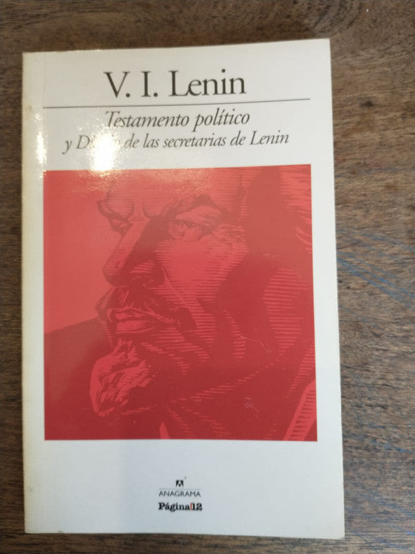 Libro usado en venta: Testamento politico de V. I. Lenin; editorial Pagina 12 impreso en 2011 realizamos envios a todo el mundo.1