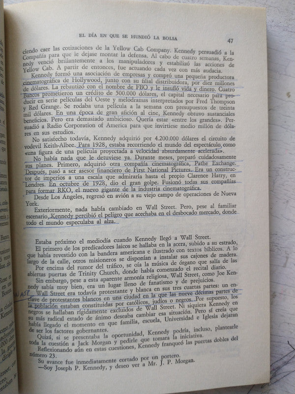 Libro usado en venta: El dia en que se hundio la bolsa de Gordon Thomas - Max Morgan-Witts; editorial Plaza & Janes impreso en 1983.4