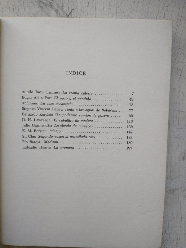 Libro usado en venta: Antologia del cuento extra?o (Vol. 2-3-4); editorial Hachette impreso en 1976 realizamos envios a todo el mundo.2