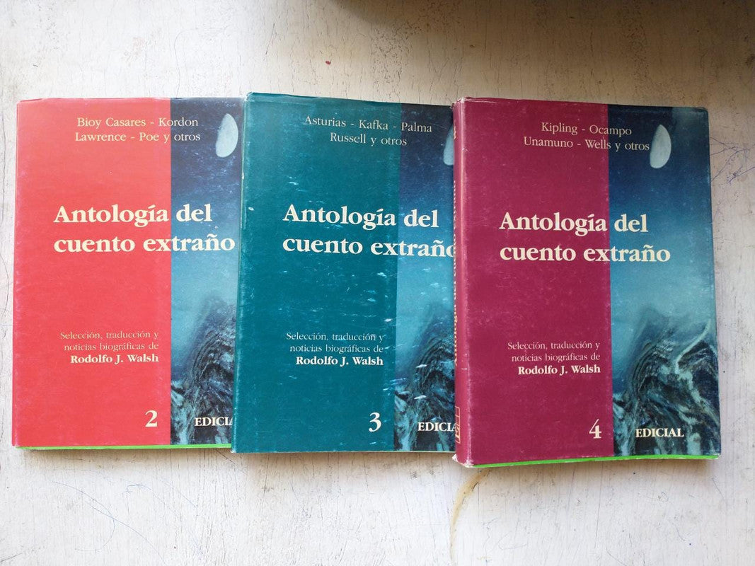 Libro usado en venta: Antologia del cuento extra?o (Vol. 2-3-4); editorial Hachette impreso en 1976 realizamos envios a todo el mundo.1