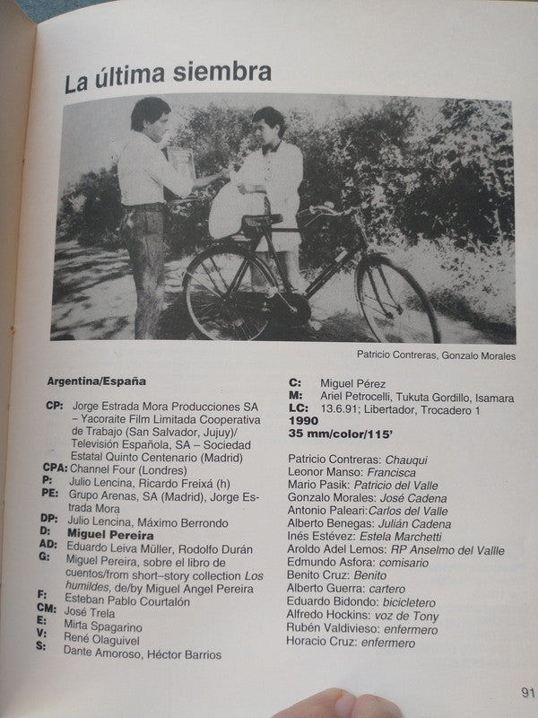 Libro usado en venta: Catalogo del Nuevo Cine Argentino (3 Tomos) de Daniel Lopez; editorial Instituto Nacional de Cinematografia impreso en 1987.3