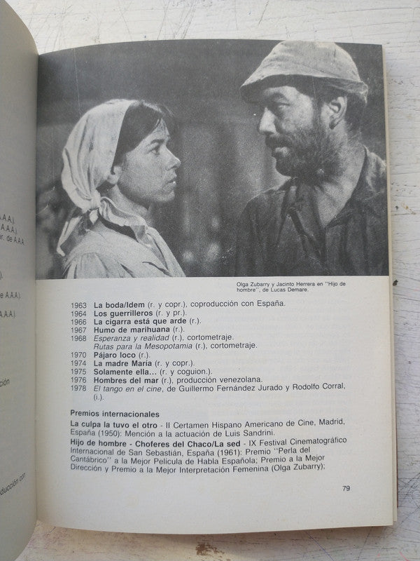 Libro usado en venta: Diccionario de realizadores contemporaneos de Jorge Abel Martin; editorial Instituto Nacional de Cinematografia impreso en 1987.3