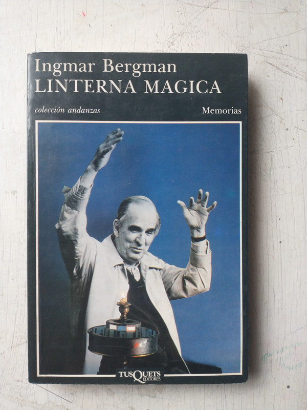 Libro usado en venta: Linterna magica de Ingmar Bergman; editorial Tusquets impreso en 1988 realizamos envios a todo el mundo.1