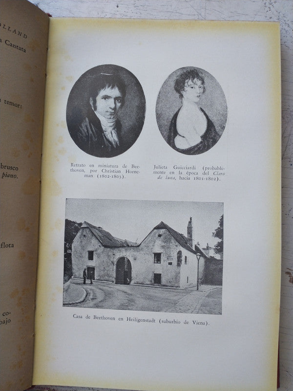 Libro usado en venta: Beethoven - Las grandes epocas creadoras de Romain Rolland; editorial Hachette impreso en 1952 realizamos envios a todo el mundo.3