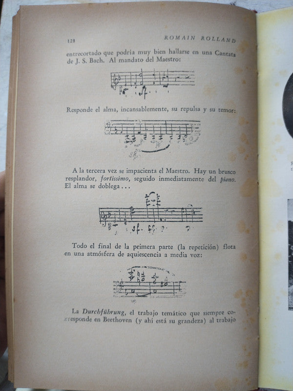 Libro usado en venta: Beethoven - Las grandes epocas creadoras de Romain Rolland; editorial Hachette impreso en 1952 realizamos envios a todo el mundo.4